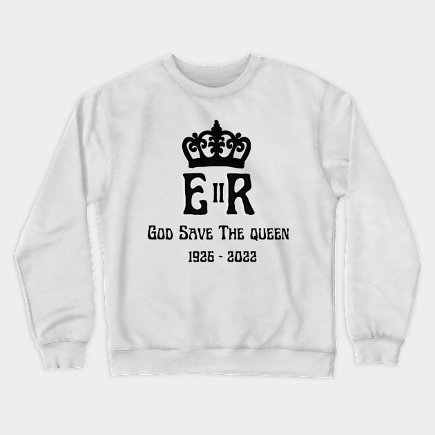 Queen Elizabeth II England Meme British Crown Britain Crewneck Sweatshirt by BellaPixel